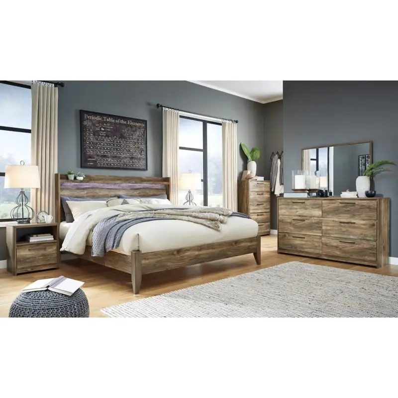 Michael's Bedroom Builder Rusthaven Signature Design 5-Piece Bedroom Set