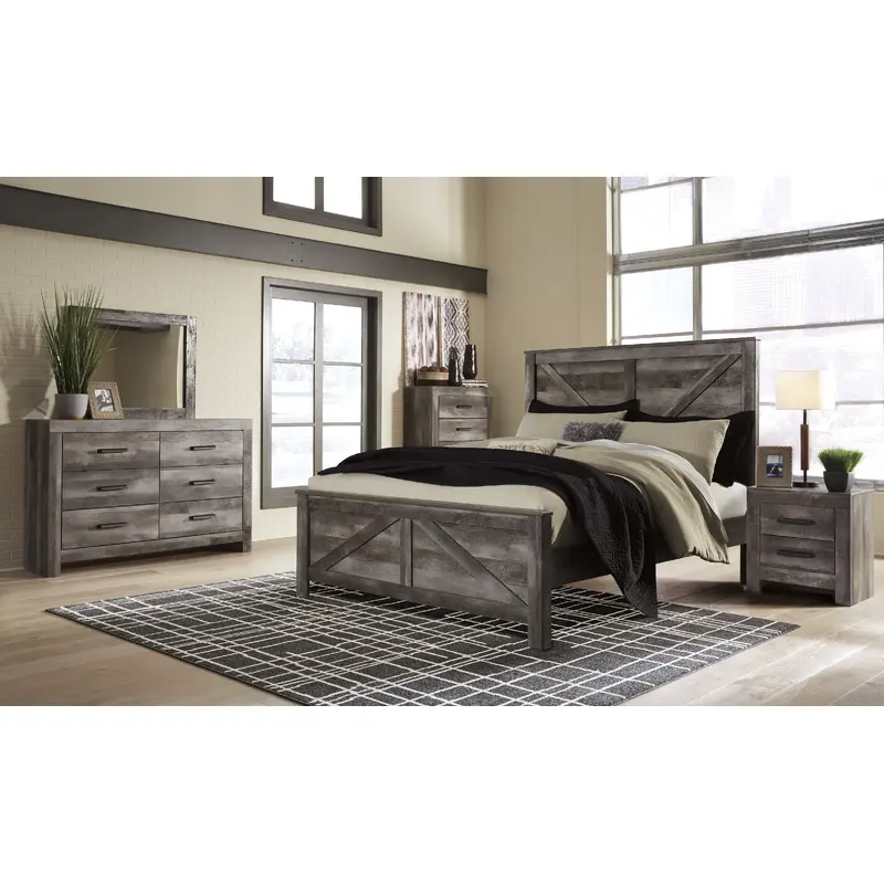 Michael's Bedroom Builder Wynnlow Signature Design 5-Piece Crossbuck Panel Bedroom Set
