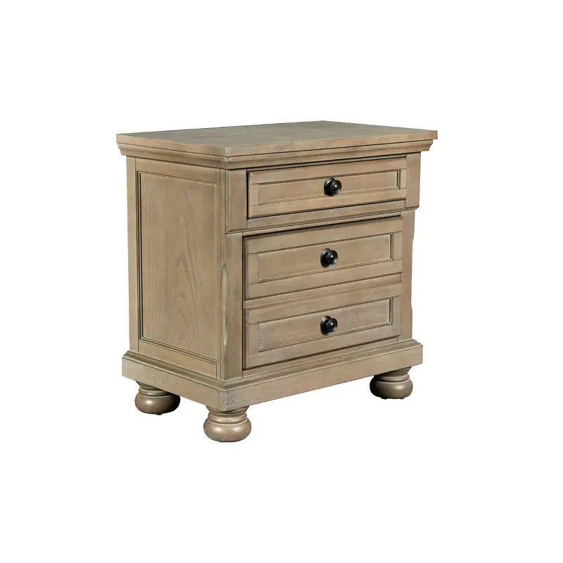Allegra Nightstand -Pewter