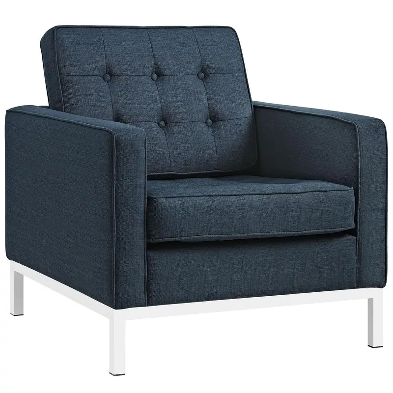 Loft Upholstered Fabric Armchair
