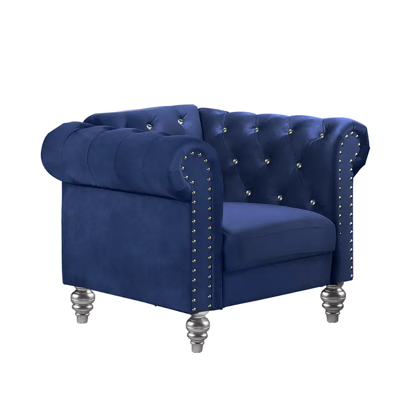 EMMA CRYSTAL CHAIR-ROYAL BLUE