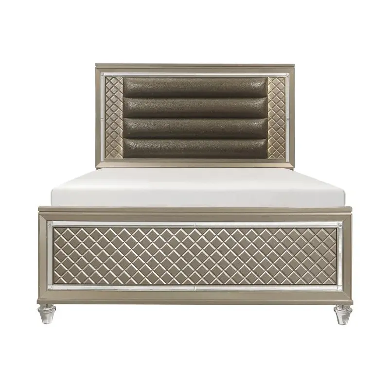 Youth Loudon Full Platform Bed in Champagne Metallic B1515F-1*