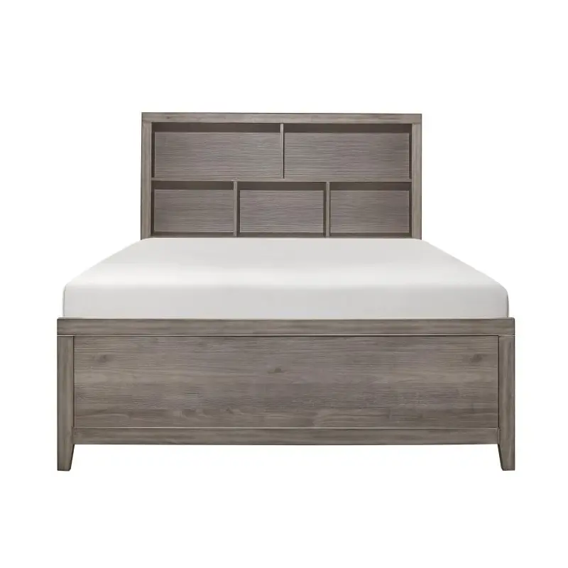 Woodrow Queen Platform Bed in Gray 2042NB-1*