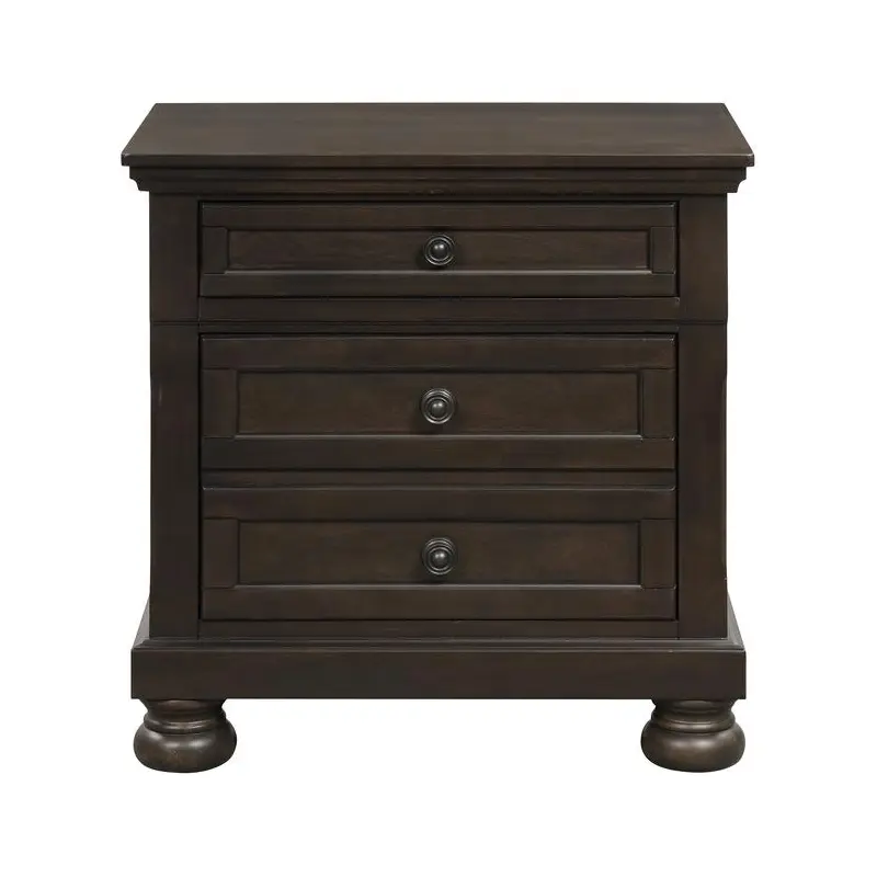 Begonia Nightstand in Gray 1718GY-4