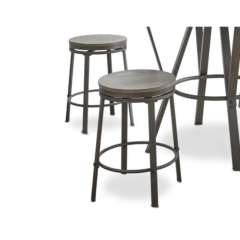 Steve Silver Portland Counter Stool in Gray (Set of 2)