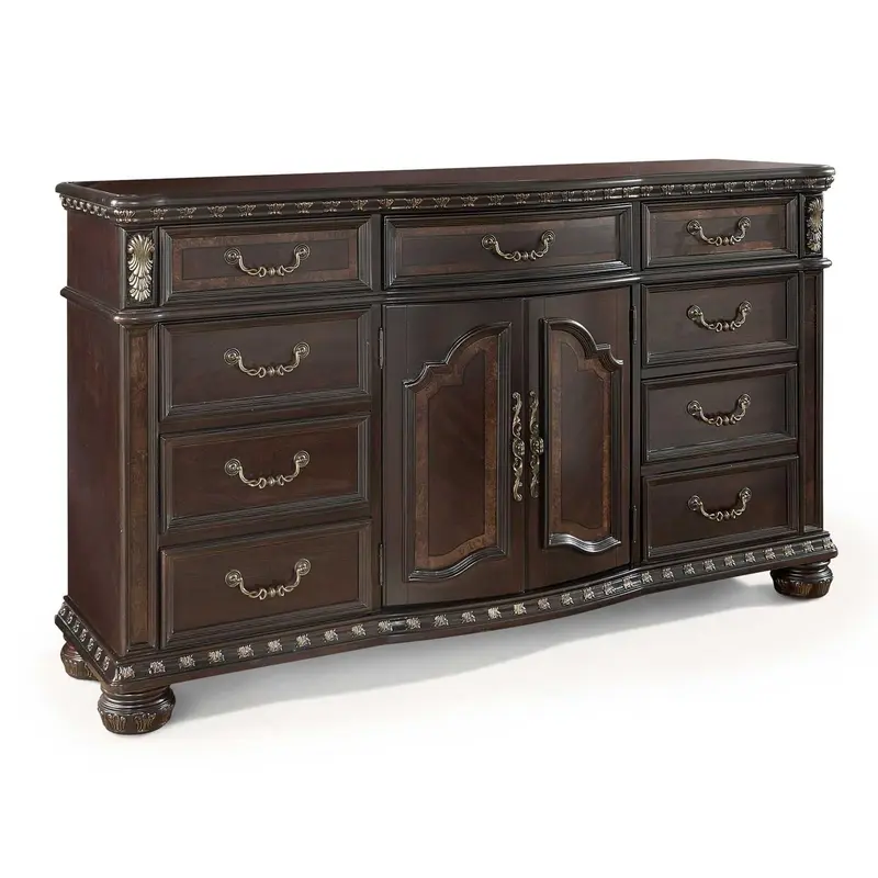 Steve Silver Monte Carlo 9 Drawer Dresser in Cocoa