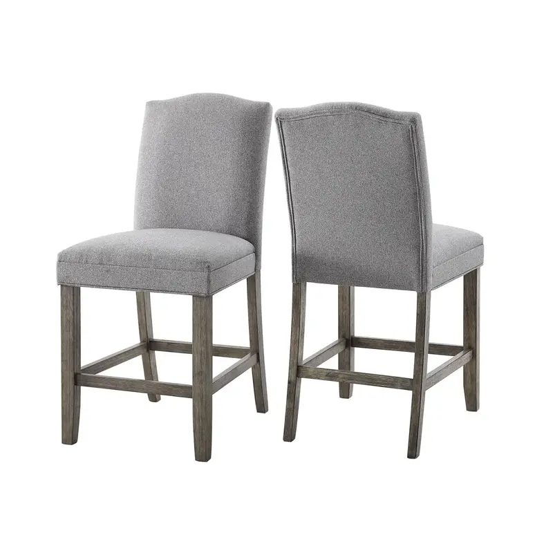 Steve Silver Grayson Counter Chair in Driftwood (Set of 2)