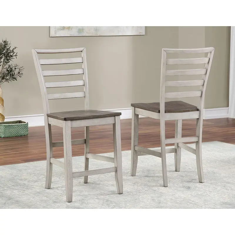 Steve Silver Abacus Counter Chair in Smoky Alabaster (Set of 2)