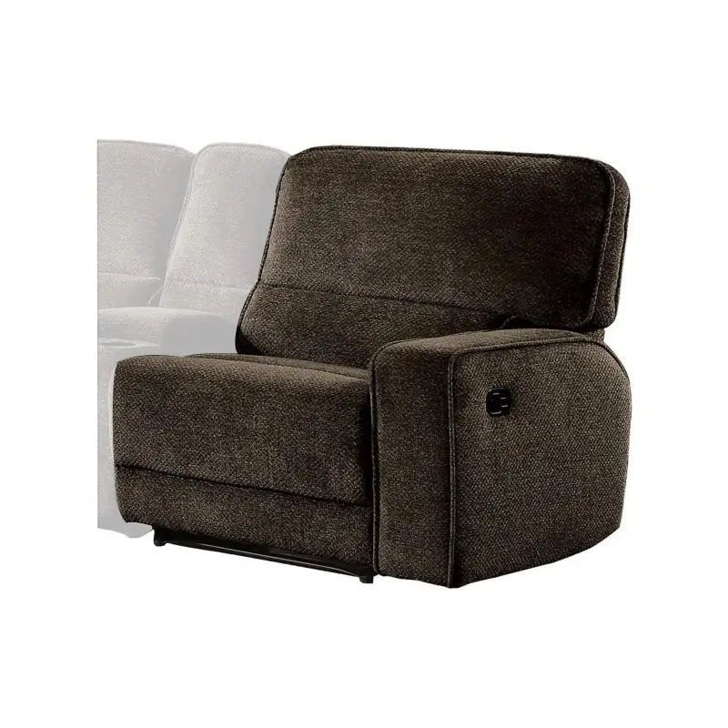 Shreveport Right Side Reclining Chair in Brown 8238-RR