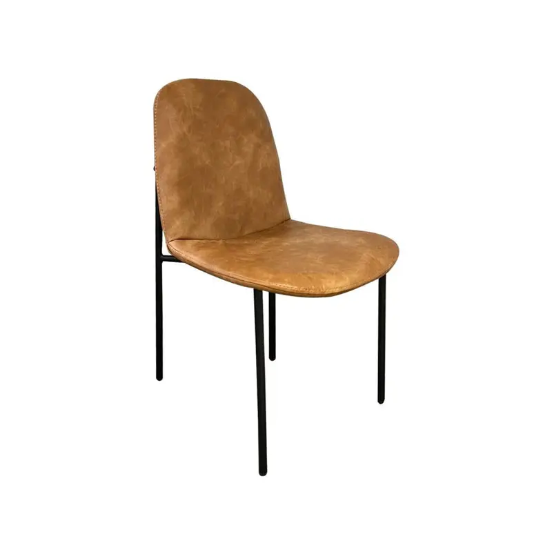Sahara Upholstered Chair w/ brown faux leather