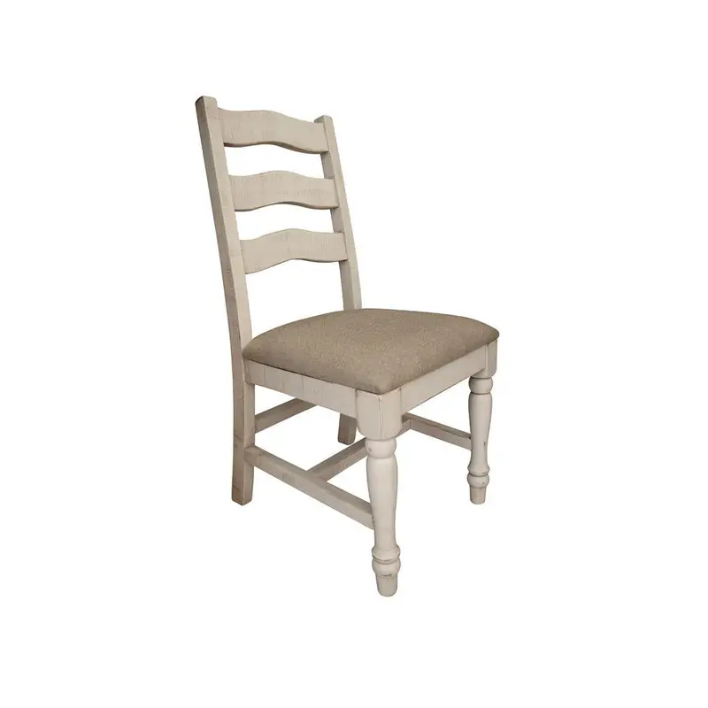 Rock Valley Solid Wood Chair w/ Fabric Seat**