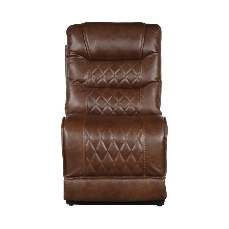 Putnam Armless Chair in Brown 9405BR-AC