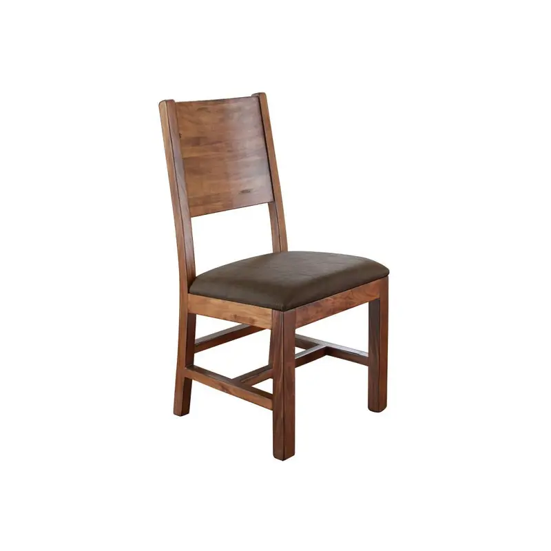 Parota Chair w/Solid Wood - Faux Leather Seat**