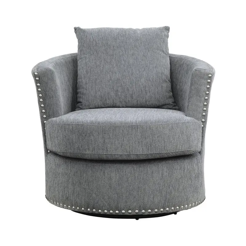 Morelia Swivel Chair in Dark Gray 9468DG-1
