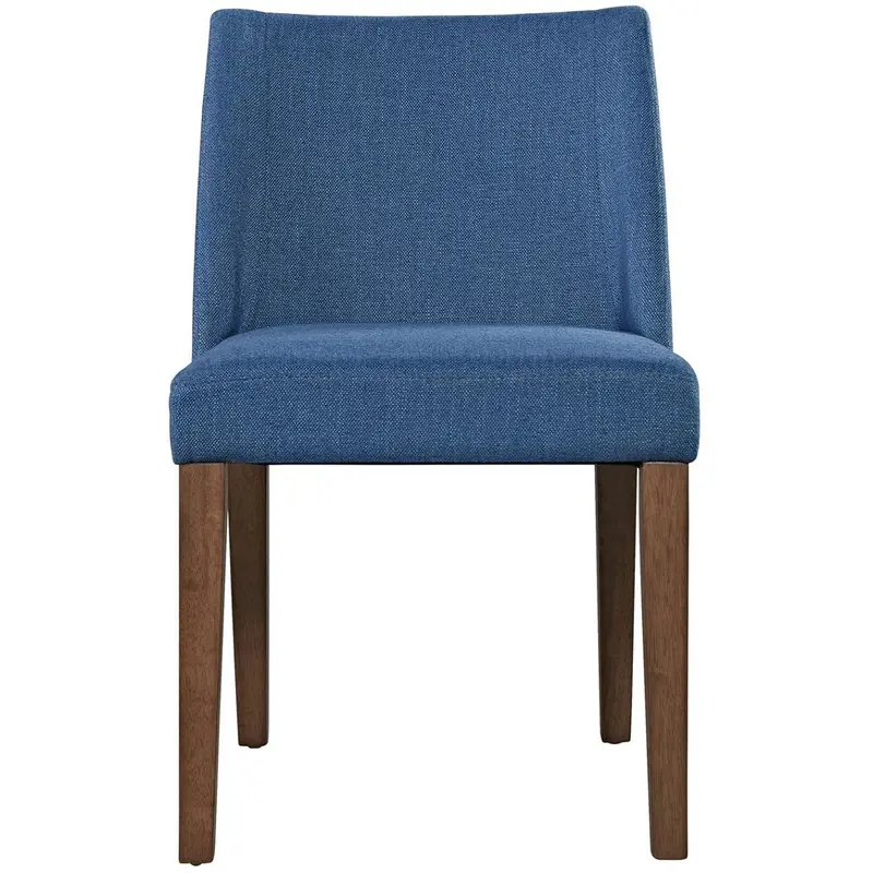Liberty Furniture Space Saver Nido Chair (Blue) in Satin Walnut (Set of 2)