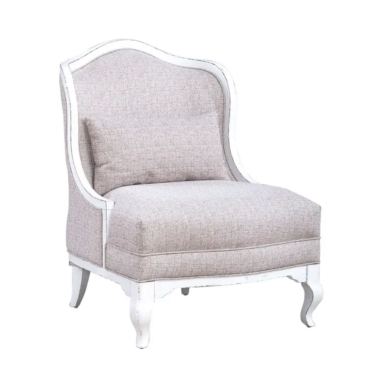Liberty Furniture Magnolia Manor Upholstered Accent Chair in Antique White