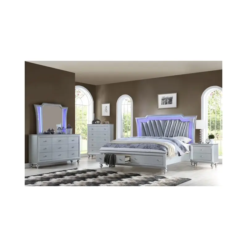 5-Piece King Glam Bedroom Set