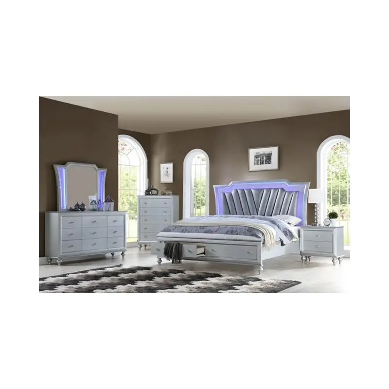 5-Piece Queen Glam Bedroom Set