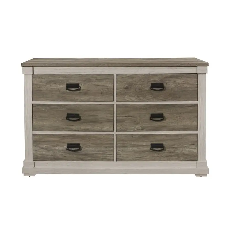 Arcadia Dresser in White & Weathered Gray 1677-5