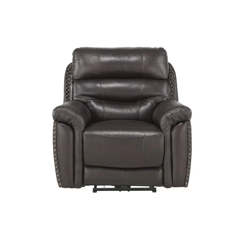 Lance Power Reclining Chair with Power Headrest and USB Port in Brown 9527BRW-1PWH