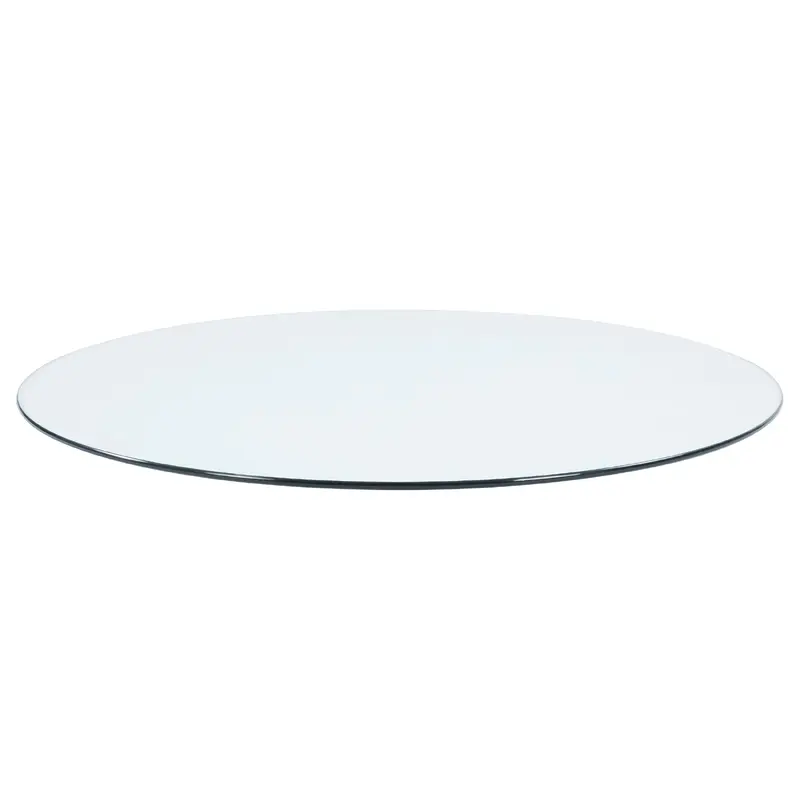 48-inch 10mm Round Clear Tempered Glass Top