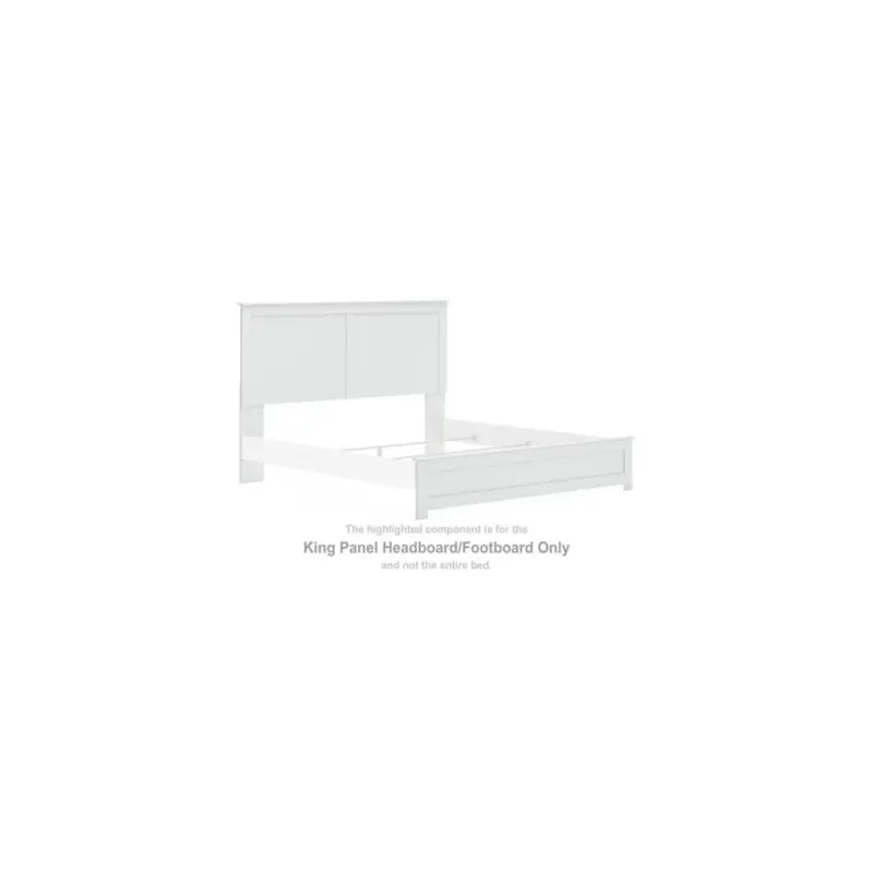 Bostwick Shoals - King Panel Headboard/Footboard - White