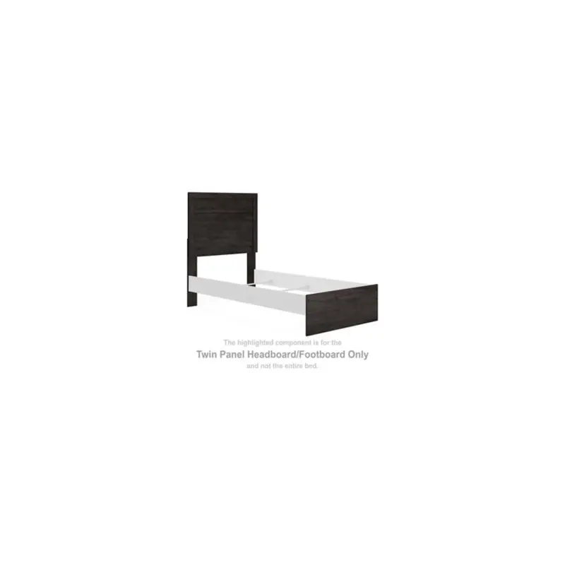Belachime - Twin Panel Headboard/Footboard - Black