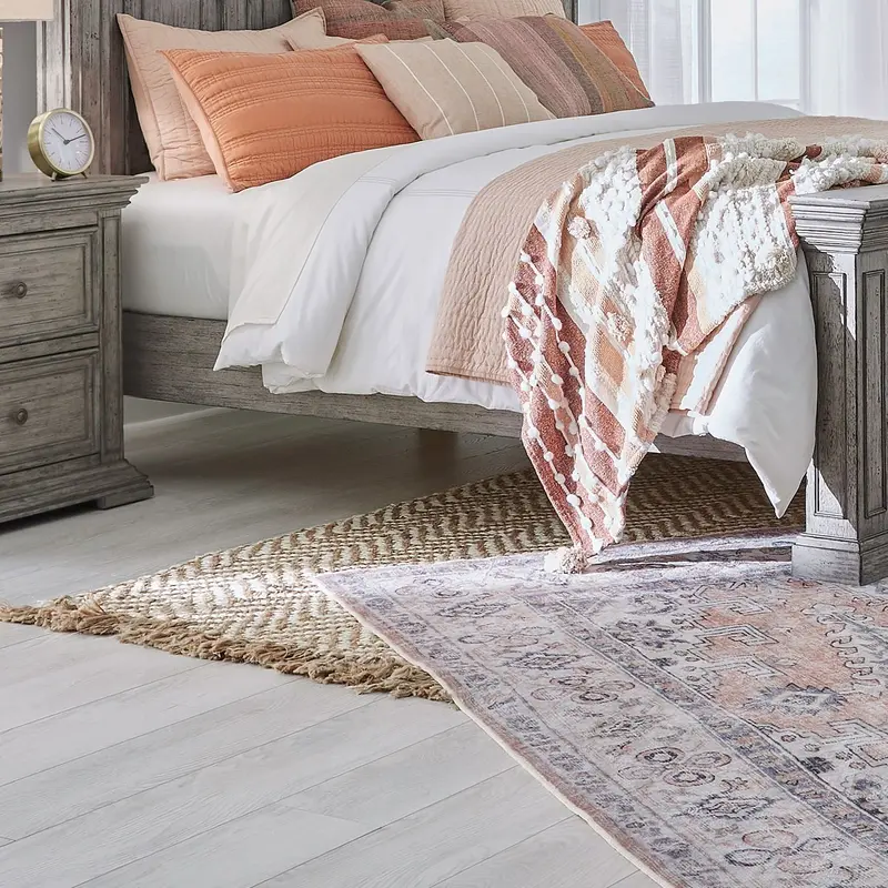 Big Valley - Cali King Panel Bed Rails - Gray