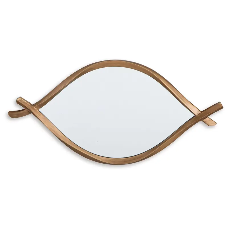 Bartner - Accent Mirror - Antique Gold Finish