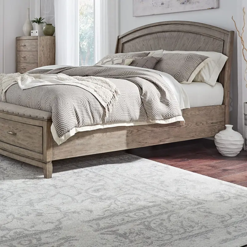 Avalon - Storage Bed Rails - Burnished Beige