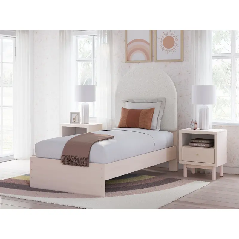Wistenpine - Upholstered Panel Bed