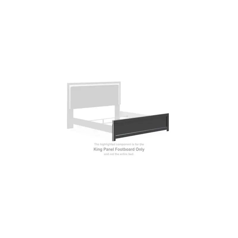 Zuraleus - King Panel Footboard - Black