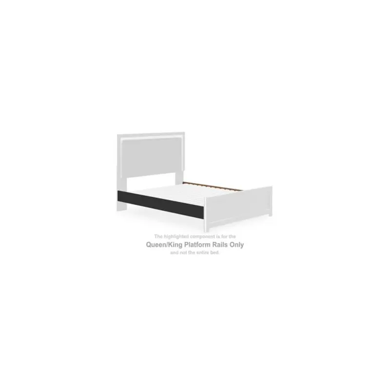 Zuraleus - Queen/King Platform Rails - Black