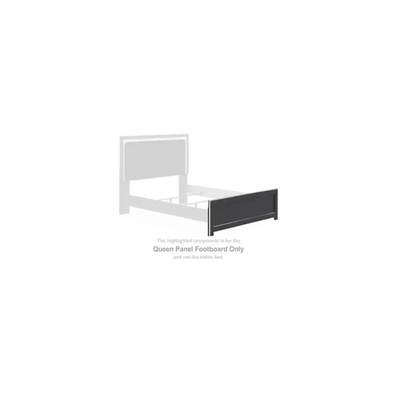 Zuraleus - Queen Panel Footboard - Black