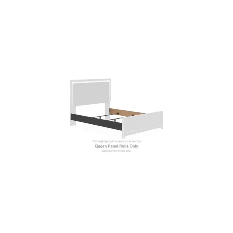 Zuraleus - Queen Panel Rails - Black