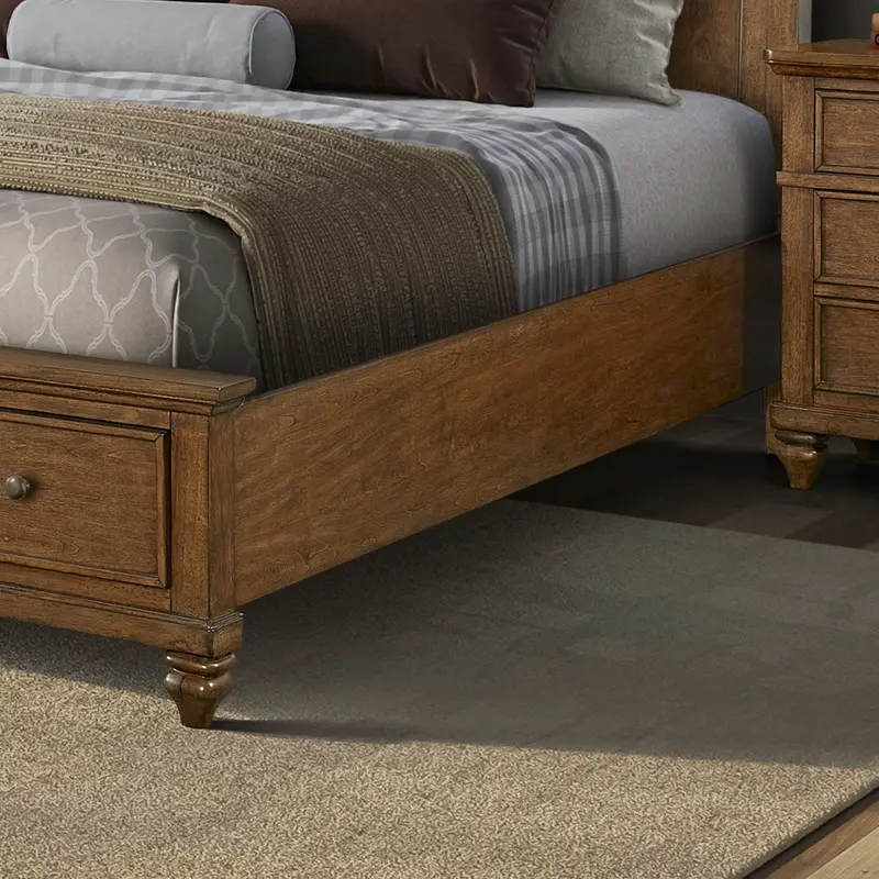 Twin Lakes - Storage Bed Rails - Chestnut