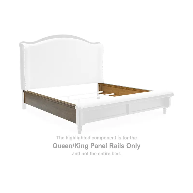 Sturlayne - Queen/King Panel Rails - Brown